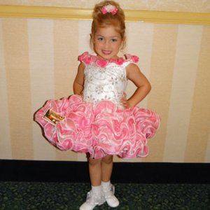 Adorable Pink & White Dressy-Dress